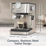 De'Longhi ECP3420 Classic 15-Bar Pump Espresso Machine with Manual Frother and Large Tank