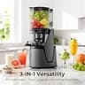 EanOruus 3-in-1 Cold Press Masticating Juicer with 6.5-Inch Chute and 100oz Hopper