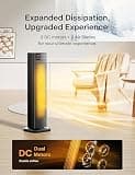 Pelonis 23-Inch Ceramic Tower Space Heater with Digital Touch Controls