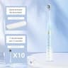 Rechargeable Sonic Electric Toothbrush Set with 10 Brush Heads and Case