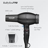 BaBylissPRO Porcelain Ceramic 2800 2000-Watt Professional Salon Hair Dryer
