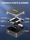 GMKtec G3 PRO Silent Edition Mini PC, Intel Core i3-10110U, 16GB RAM, 512GB SSD