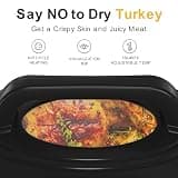 Sunvivi 24-Quart Electric Turkey Roaster Oven Featuring a Clear Viewing Lid