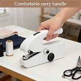 Aureqilin Handheld Sewing Machine with 112-Piece Kit & Orange Leather Case