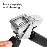 OXO Good Grips Stainless Steel Garlic Press with Soft Absorbent Handle and Hopper