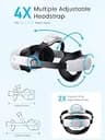 Kawaye Ergonomic Head Strap with 7500mAh Hot-Swap Extended Battery for Meta Quest 3/3S