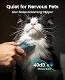oneisall 5-Speed Quiet Pet Grooming Clipper for Matted Cat Hair and Thick Coats