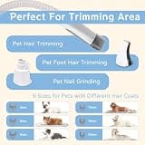 8VR Comprehensive Dog Grooming Kit with Extensive Guide Combs and Paw Trimmer