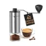 CIRCLE JOY Mini Manual Coffee Grinder with 40 Adjustable Burr Settings