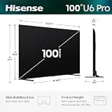 Hisense 100U6SF Pro 100-Inch U6 Series Mini-LED 4K Smart Fire TV