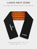 ORORO Women's Heated Scarf with USB-C Rechargeable Battery, 12-Hour Warmth
