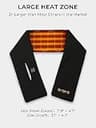 ORORO Women's Heated Scarf with USB-C Rechargeable Battery, 12-Hour Warmth