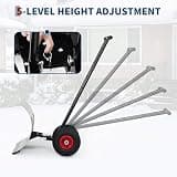 Garvee 30-Inch Heavy-Duty Ergonomic Wheeled Snow Pusher