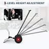 Garvee 30-Inch Heavy-Duty Ergonomic Wheeled Snow Pusher
