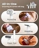 Oneisall LM5 Pet Hair Grooming Vacuum Kit with Low Noise 60dB Operation