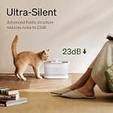 PETLIBRO Battery-Operated Wireless Pump Stainless Steel Cat Water Fountain 2.5L