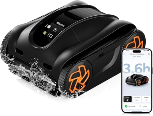 iGarden 4-in-1 Cordless Robotic Pool Cleaner with Touchscreen & App Control