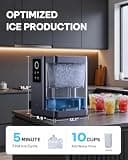 Silonn Smart Nugget Ice Maker with 3L Water Tank and App Voice Control