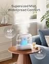 Dreo 4-Liter Top-Fill Ultrasonic Humidifier with Built-in Handle and Night Light