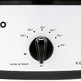 NESCO 4816-14 6-Quart Compact Electric Roaster Oven with Porcelain Cookwell