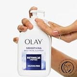 Olay Daily Facial Cleanser Cream Wash with Retinol, Peptides and Glycerin