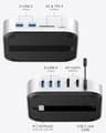 BAOZEE Mac Mini M4 Dock with NVMe SSD Enclosure and Dual Monitor 4K Display Output