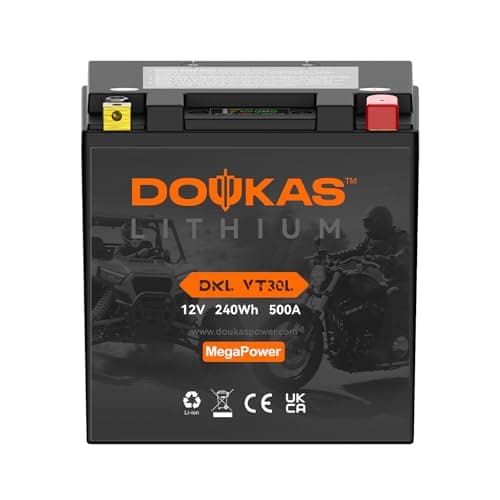 DOUKAS DKL VT30L Heavy Duty 20Ah High Capacity LiFePO4 Battery for Touring Motorcycles