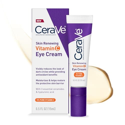 CeraVe Skin Renewing Vitamin C Eye Cream for Dark Circles and Puffiness