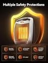 GiveBest Portable Ceramic Space Heater with Cool Air Fan, Model PTC-905