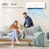 COSTWAY Blast Series 12,000 BTU Wall-Mounted Ductless Inverter AC Unit with Heat Pump