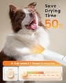 oneisall 3-in-1 Pet Vacuum and High-Velocity Blower Station for Home Bathing