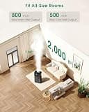 AERZY 18L Smart Ultrasonic Dual Mist Tower Humidifier for Large Spaces