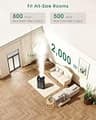 AERZY 18L Smart Ultrasonic Dual Mist Tower Humidifier for Large Spaces
