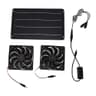 Vingvo 20W Solar Powered Exhaust Fan for Chicken Coops and Greenhouses
