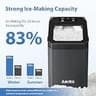 Aeitto High-Capacity Countertop Nugget Ice Maker with 4.2L Tank, 55 lbs