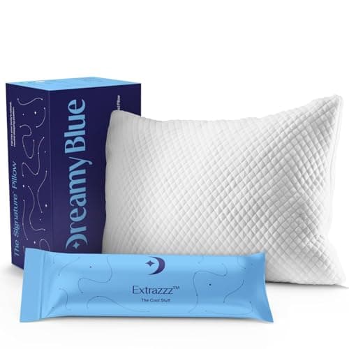 DreamyBlue Signature Adjustable Shredded Memory Foam Pillow with Bamboo Rayon Cover