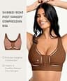 FeelinGirl Women's Front-Closure Medical Compression Post-Op Surgical Bra