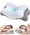 CosBed Odorless Dual-Height Cervical Pillow with Breathable Airflow Pillowcase
