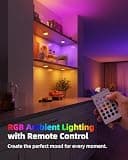 EZVALO 6-Pack Rechargeable RGB Puck Lights with Remote and Motion Sensor