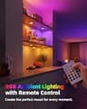 EZVALO 6-Pack Rechargeable RGB Puck Lights with Remote and Motion Sensor