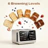 DEAR MORNING 4-Slice Touchscreen Toaster with 75-Degree ErgoView Display