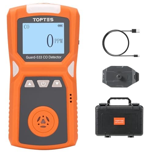 TOPTES Guard-533 Wearable Personal Carbon Monoxide Monitor and Data Logger