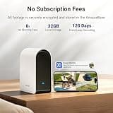 ANSQUE 2K Solar Wireless Outdoor Security 4-Camera System with Homebase Extender