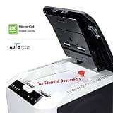 Aurora Commercial 200-Sheet Auto Feed Micro-Cut Paper Shredder, P-5