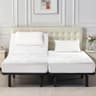 Lysam Cooling 3D Air Fabric Split King Mattress Protector, 2-Pack Set