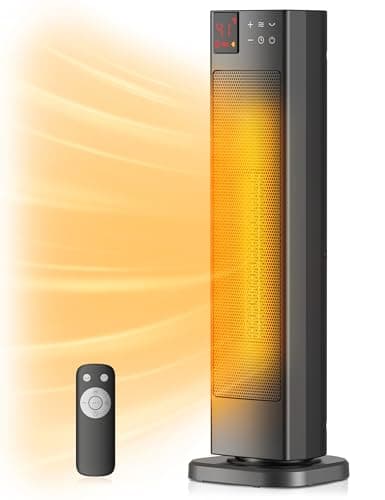 Pelonis 23-Inch Ceramic Tower Space Heater with Digital Touch Controls