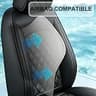 JAOGAUS Custom Nappa Faux Leather Front Bucket Seat Covers with Storage