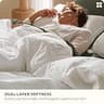 Bedsure Cotton Waffle Weave Oversized King Duvet Cover Set, 120" x 98"