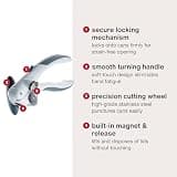 Zyliss Lock N' Lift Ergonomic Manual Can Opener with Lid Lifter Magnet