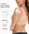 BRABIC Front Closure Post Surgery Compression Mastectomy Bra Wirefree